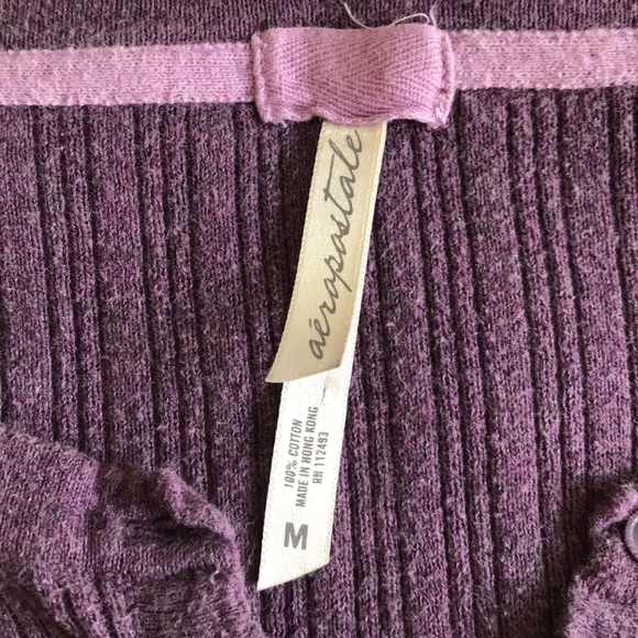 Purple Aeropostale ribbed sweater. Medium. - Picture 4 of 4
